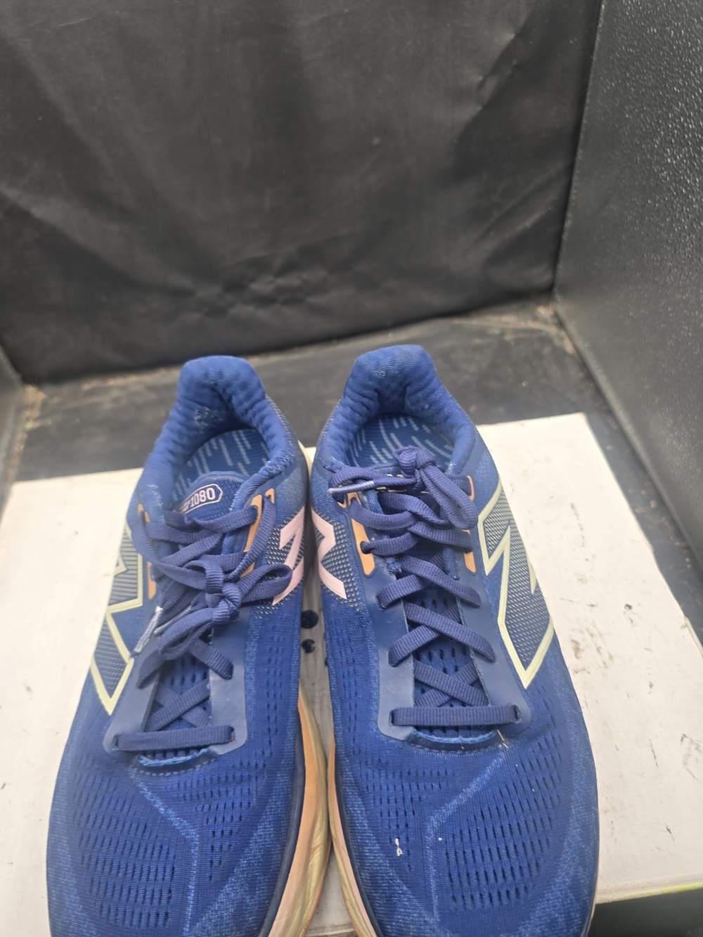 New Balance Blue Athletic Sneakers with Pink‎ and Yellow Accents